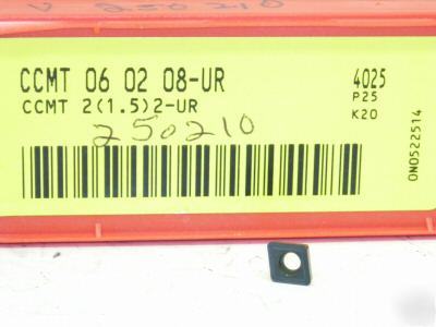 20 sandvik carbide inserts ccmt 21.52-ur 4025 