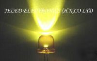 500X 10MM warm white led lamp wide view@85,000MCD f/sh