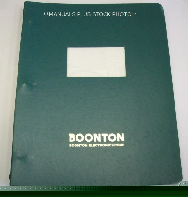 Boonton 275A op/service manual - $5 shipping 