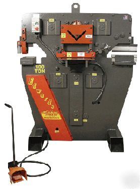 Edwards iron worker jaws iv 100 ton metal notcher