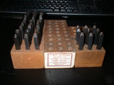 Locksmith tool - number & letter 1/8 in. stamps