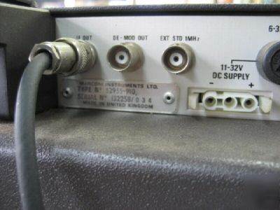 Marconi frequency calibration test system