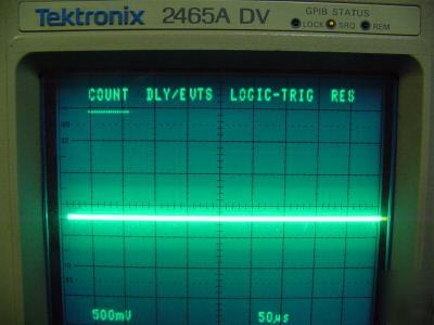 Tektronix 2465A dv 350MHZ oscilloscope *loaded* 