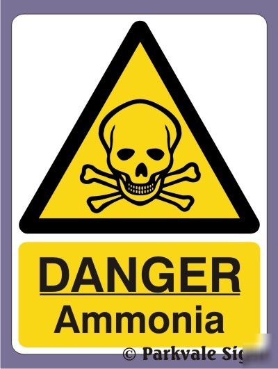 150X200 danger ammonia - rigid (1070)