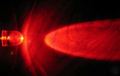 50 x 10MM red waterclear leds,super bright