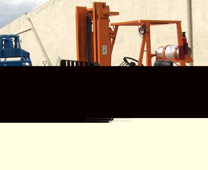 8000 lb toyota lpg cushion tire rider fork lift