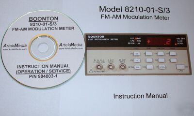 Boonton 8210-01-s/3 instruction manual (ops & service)