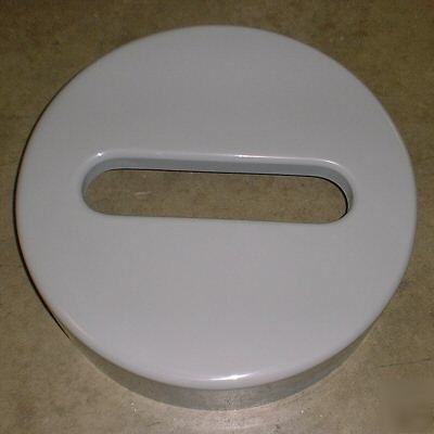 Fiberglass waste top open slotted lid only SAF9522GR