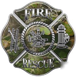 Firefighter decal reflective 6