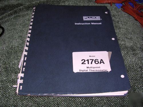 Fluke 2176A 10-ch digital thermometer w/ 5 tcs