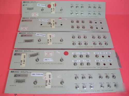 Hp 8711A K12 front panel with connectors.