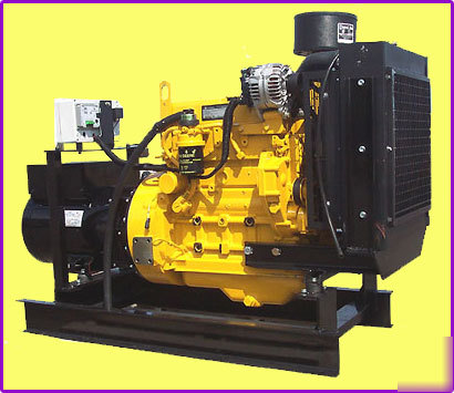 John deere 60 kw 1 phase diesel generator - open frame 