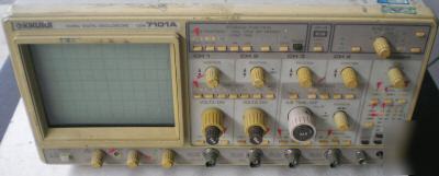 Kikusui 100MHZ digital oscilloscope com 7101A 4CHN gpib
