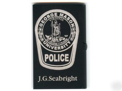 Laser engraved card case with your name and logo 
