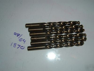 New 6 27/64 force 5 hd jobber drill bits hss cle-line