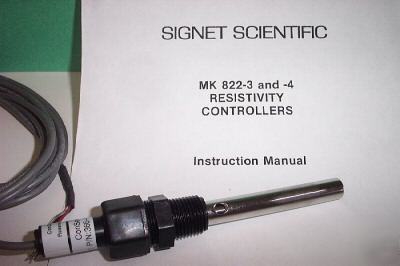 New gf signet analyzer mk-822-3 * * resistivity sensor 