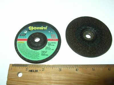 Norton gemini metal/stainless depressed center wheel