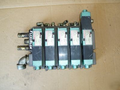 Numatics pneumatics soliniod valve bank 24 volts dc