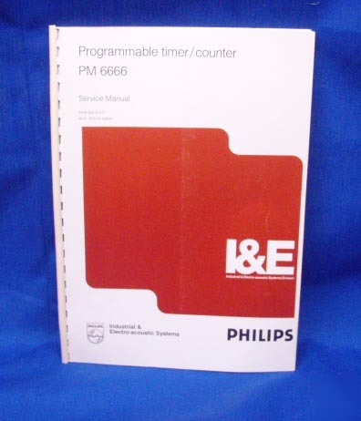 Philips pm 6666 timer/counter service manual