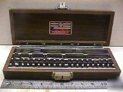 Starrett webber gage blocks metric
