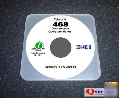 Tektronix tek 468 oscilloscope operators manual cd
