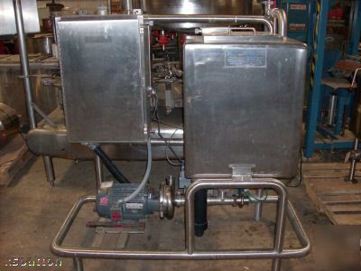 Tri can cip system 60 gallons stainless steel