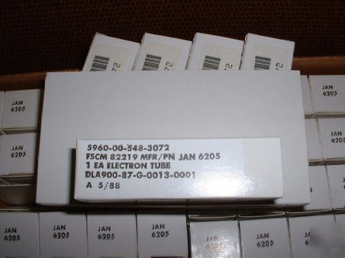 10 philips egc nos 6205 pentodes
