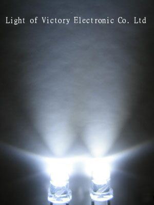200X 3MM super bright white led 10,000 mcd freeresistor