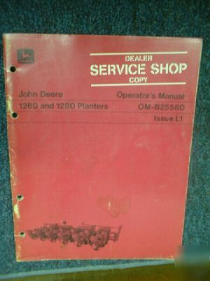 Deere 1260 1280 planter operator manual dealer copy 