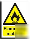 Flammable material sign-s. rigid-300X400MM(wa-047-rm)