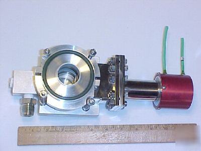Front/back laser mirror mount / vacuum valve assemblies