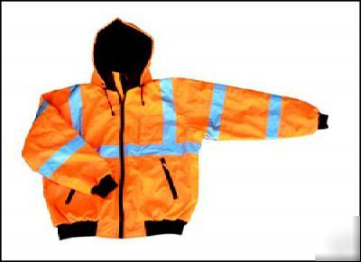 Hi-viz class iii orange jacket - xxlg