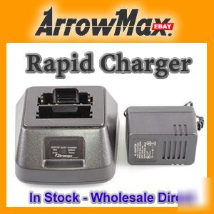 Icom ic-F3/ic-F4 radio rapid charger as bc-119 w ad-81