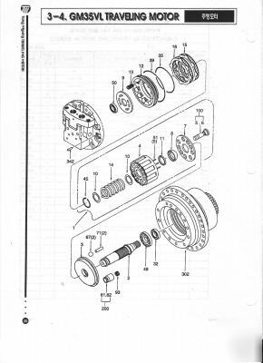 Kawasaki hydrostatic GM35VL cylinder black & piston kit