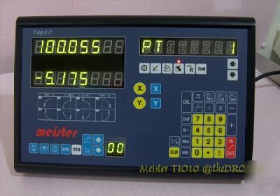 Meister TOP10 2 axis digital readout mill dro +2 scales