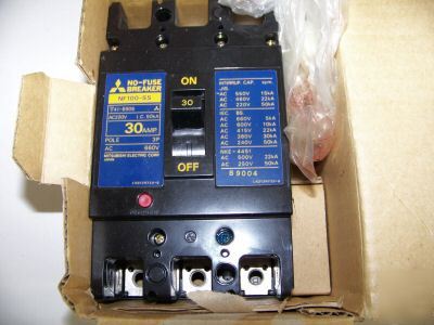 New mitsubishi circuit breaker NF100-ss 30 amp 3 p 