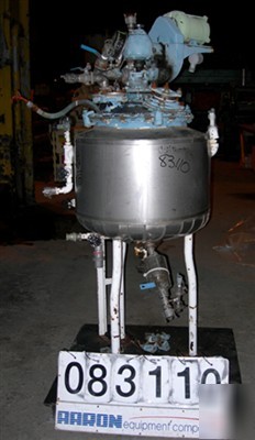 Used: pfaudler glass lined reactor, 20 gallon. 18