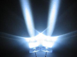 20PCS 10MM ultra bright white led w/ 15DEG 130000MCD