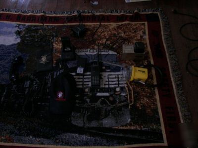 Conductors radio with spare batteries and chargers 1