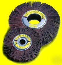 Flap wheels unmounted 10 dia x 1 widex 1 hole 120 grit