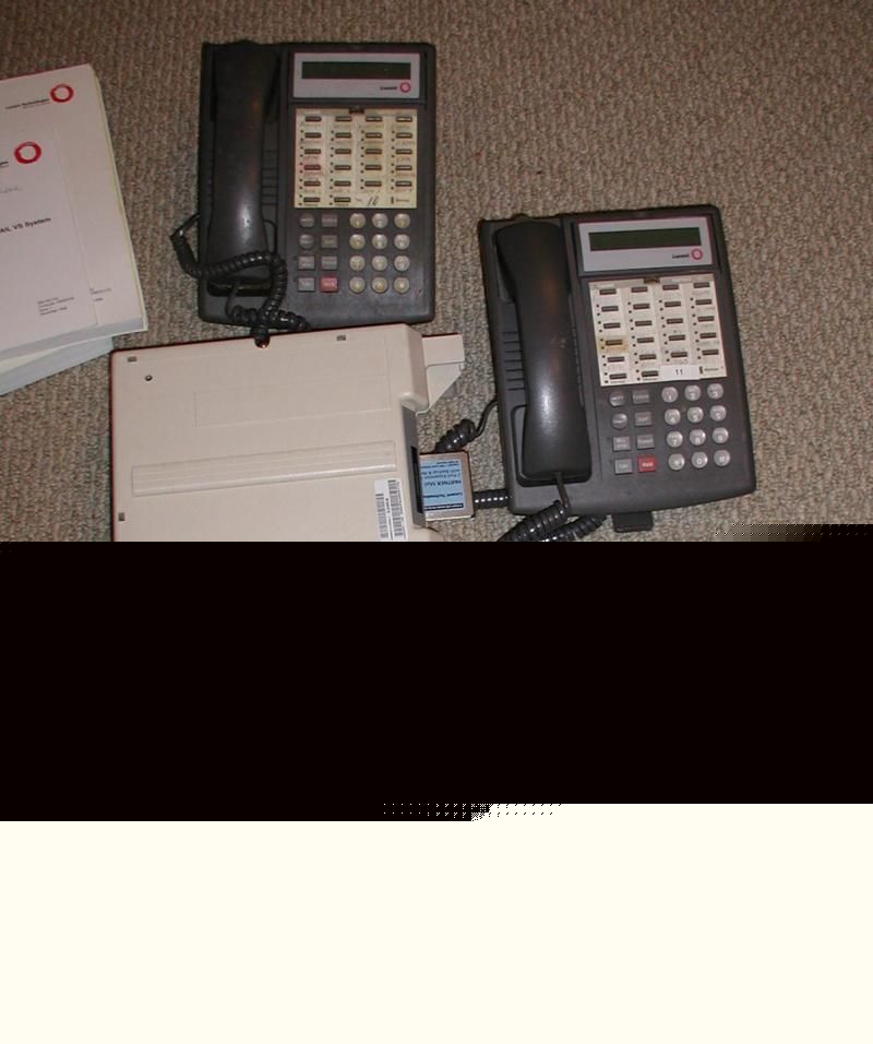 3484 lucent partner telephone system/voicemail 3 phones