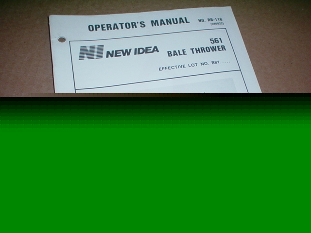 New idea 561 bale thrower operator manual