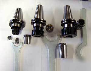 49 pcs. bison cat 40 er, tg chuck+collet set