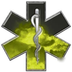 Emt ems medic decal reflective 12