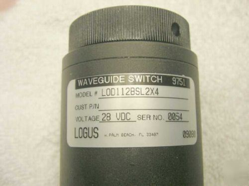 Logus WR112 7.05 10GHZ waveguide switch w/n ports