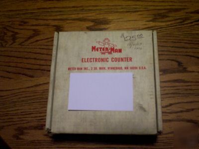 Meter-man electronic counter corn planter acre meter