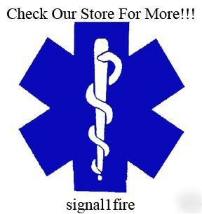 Sticker helmet vehicle star of life blue 4