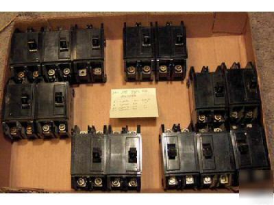 1 breakers ite 30 amp 2 pole cat no. eq 2150 type eq