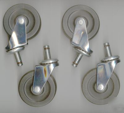 4 von duprin 2 1/2 inch swivel casters 1