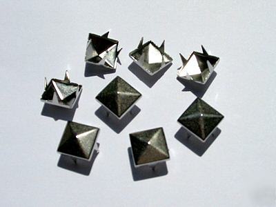 12MM metal studs nail-heads square-beveled 100 RC12S-nl